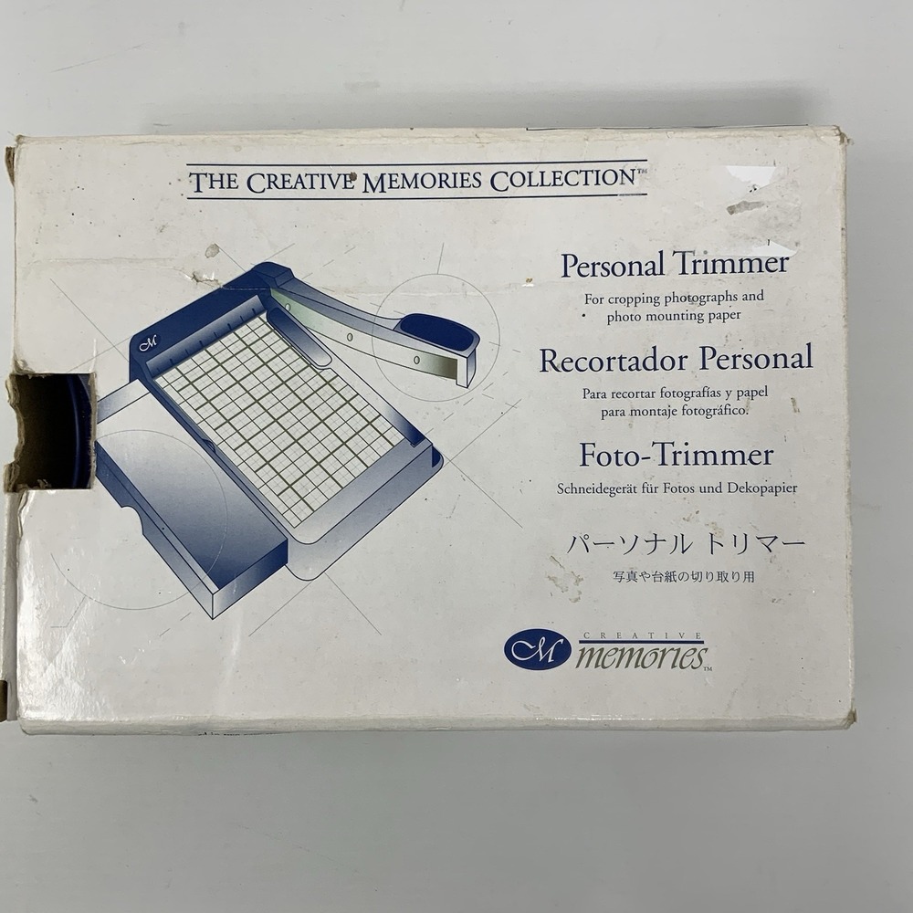 Creative Memories Personal Trimmer Paper Photo Cutter With Drawer Rotary Cutter